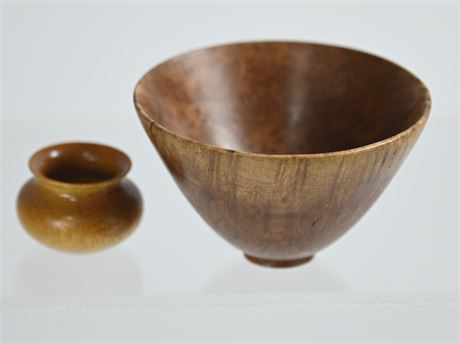 Miniature Turned Wood Bowls
