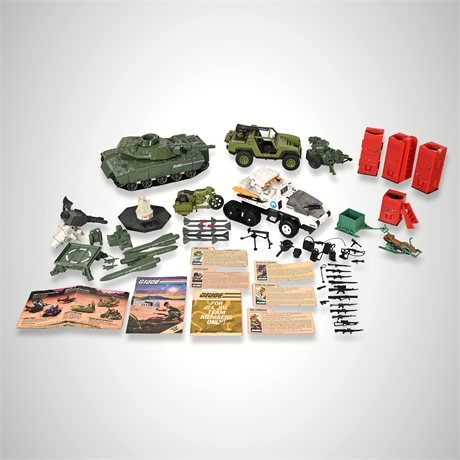 G.I. Joe 1980s Lot — Mauler Tank, Snow Cat, AWE Striker, 50+ Pcs