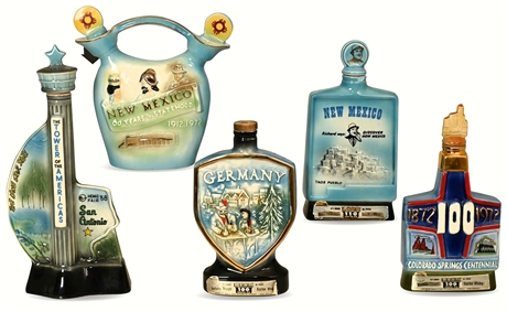 Jim Beam Collectible New Mexico & Other Bottles