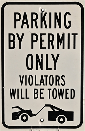 Metal Parking Sign