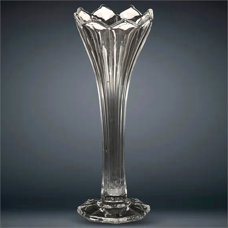 Heisey Colonial Clear Tulip Vase