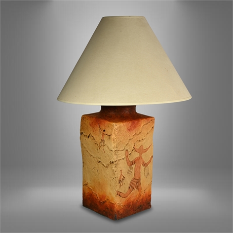 Petroglyph Style Lamp
