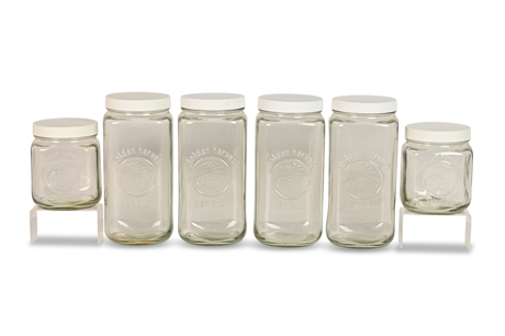 Golden Harvest Glass Canisters
