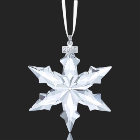 Swarovski 2015 Annual Edition Snowflake Ornament 5099840 w/ Box