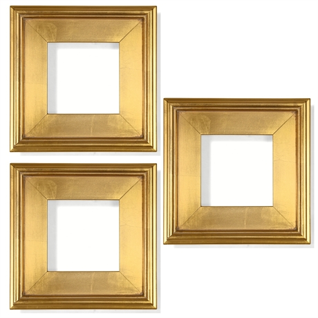 (3) Pleinair 3" Gold Frames