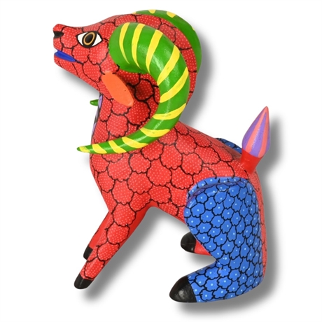 Ram Alebrije by Roxana & Jesús Hernández, Copal Mágico, Oaxaca