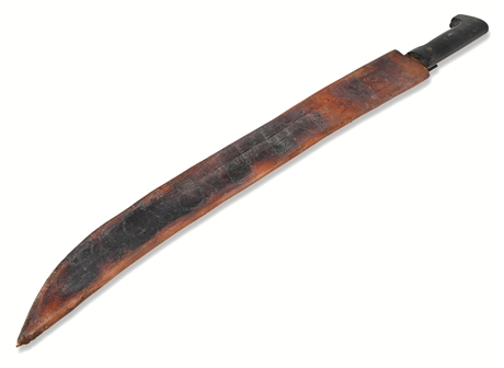 Collins & Co. Legitimus No. 13 Machete & Leather Scabbard, 22" Blade