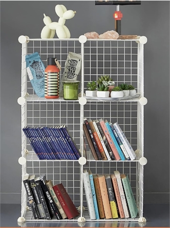 6-CUBE SHELVING UNIT