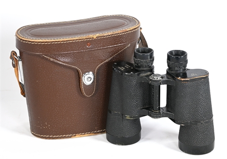 WWII German Dienstglas Binoculars with Case
