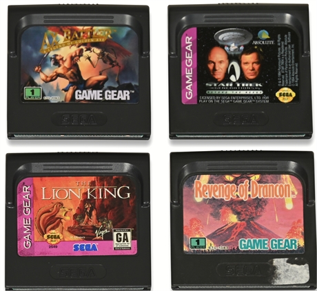 Vintage Sega Game Gear Games