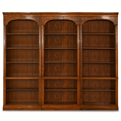 Classic Library Quality Kling Solid Oak Bookcases