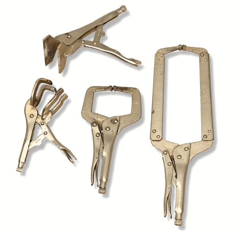 Set of 4 Locking Welding Clamps