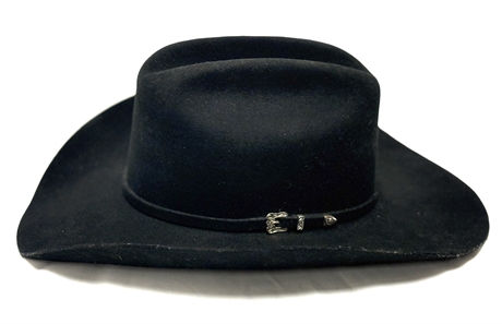 MHT Westerns Black Wool Hat