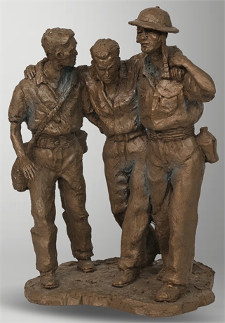 Kelly Hestir 'Heroes of Bataan' Sculpture