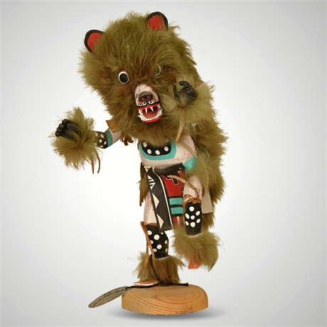 Vintage 12" Navajo 'Bear' Kachina by Ron Largo