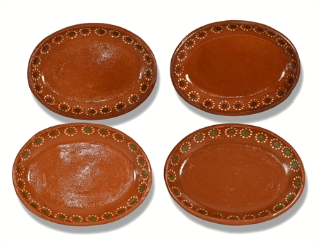 Vintage Terracotta Oval Bowls