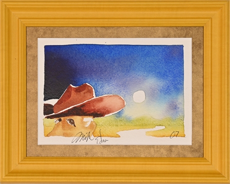 Kleimo & Dickinson Cowboy Watercolor
