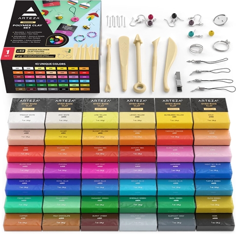 Arteza 42 Color Oven Bake Clay Kit