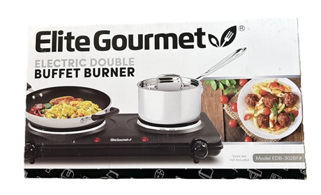 Elite Gourmet Electric Double Buffet Burner