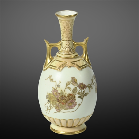 Royal Worcester Two-Handled Bottle Vase