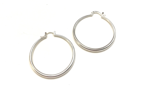 Sterling Silver Hoop Earrings