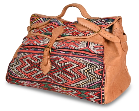 Moroccan Leather Weekender Bag