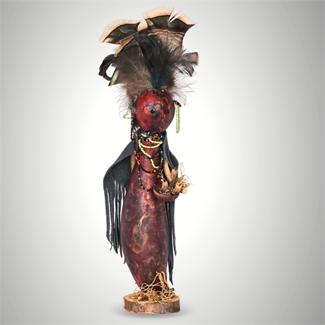 Sylvia A. Hendrickson Gourd Art Figure