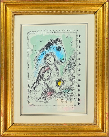 Marc Chagall 'Cheval Bleu au Couple'