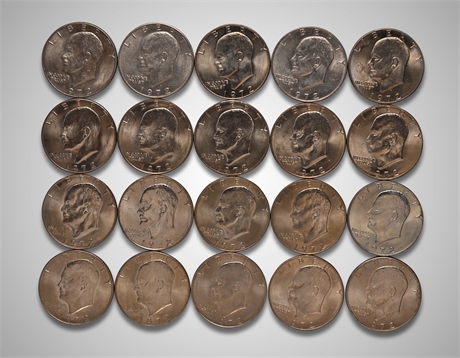 1972 (20) Eisenhower Dollars