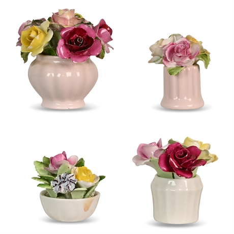 Vintage Royal Adderley Porcelain Floral Bouquets