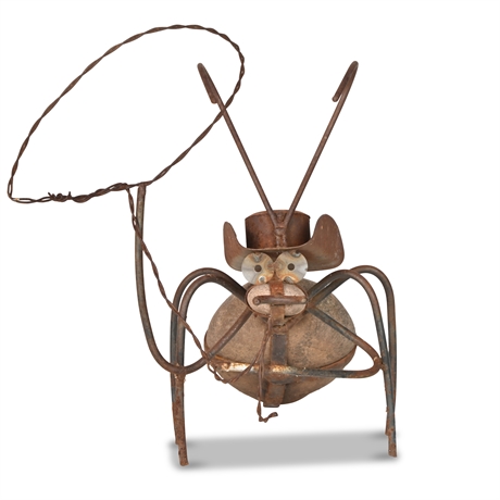 Rodeo Ant Stone and Iron Garden Statue