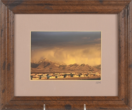 Framed Organ Mountain Photograph