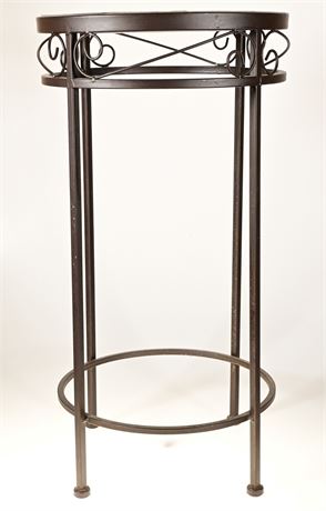 Mosaic Top Metal Plant Stand