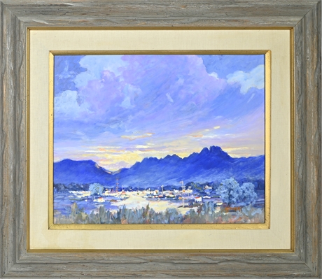 Anetta Hoover 'Cruces Sunrise' Oil on Canvas