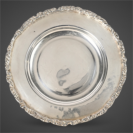 Mexican Sterling Silver Plate .925 – Ornate Rim, 5" Diameter, 145g