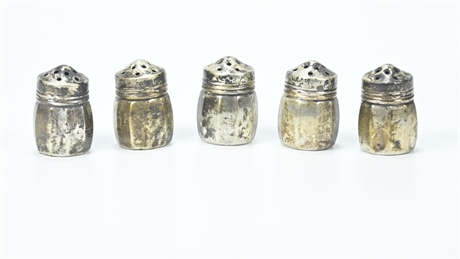 Antique Sterling Silver Salt and Pepper Shakers