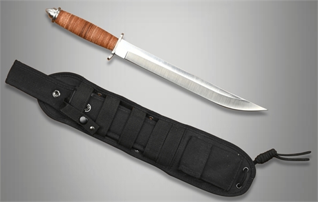 Colt 'Jungle Jumper' Knife with Leather Wrapped Handle