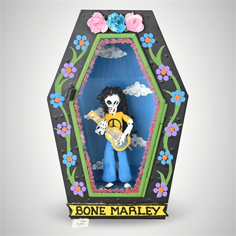 Cielito Lindo Estudio “Bone Marley” Mexican Folk Art Coffin Nicho