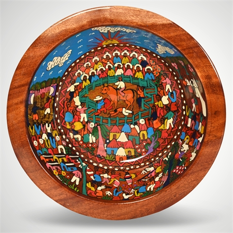 Hand-Painted Bowl by Roberto Muñoz, Cabo San Lucas, Mexico