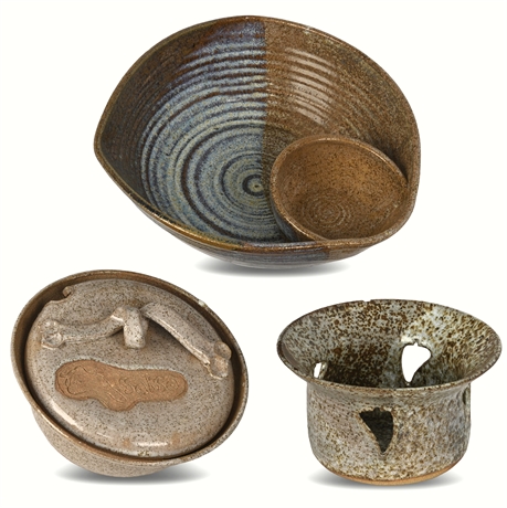 Rustic Stoneware Entertaining Serving Set