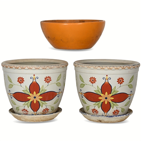 Set of 3 Decorative Flower Pots