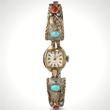 Vintage Turquoise & Coral Watch Tips