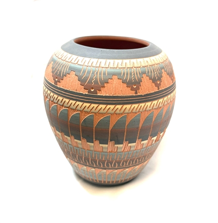 Native American Pottery by Hilda White Goat, Navajo