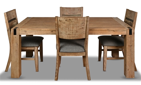 Contemporary Rustic Table & Chairs