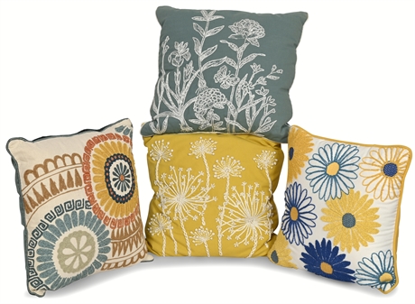 Blossom Bliss: Vibrant Flower Pillow Collection