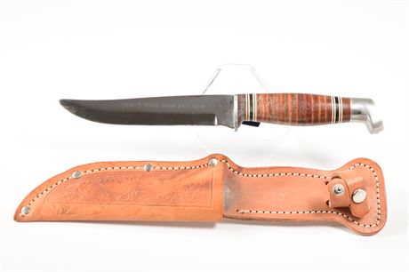 Vintage "Boker USA" #155 Hunting Knife with Sheath