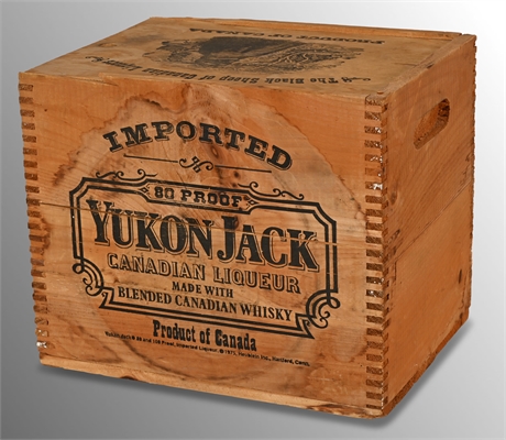 Vintage Yukon Jack Wood Crate