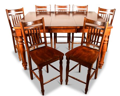 Counter Height Butterfly Leaf Dining Table