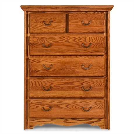 Solid Oak Dovetail Chest of Drawers — Colliers of Colorado