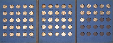 Roosevelt Silver Dime Collection Book Starting at 1946